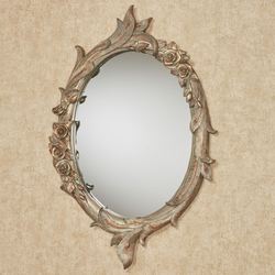Peacock Elegance Oval Wall Mirror Multi Metallic