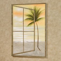 Paradise Dawn Canvas Wall Art Multi Warm