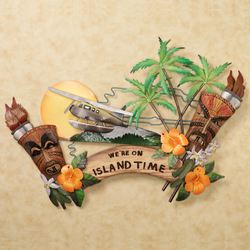 Were on Island Time Wall Accent