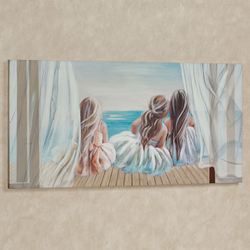 Three Belles Canvas Wall Art Multi Cool