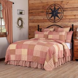 Sawyer Mill Red Patchwork Quilt Dark Red