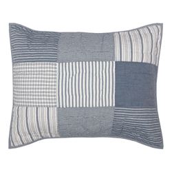 Sawyer Mill Blue Quilted Patchwork Sham