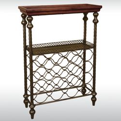 Benalla Wine Rack Table Regal WalnutImage