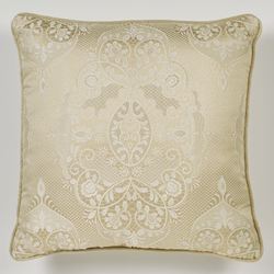 Francesca Piped Pillow Light Gold 20 Square