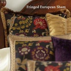 Escapade Fringed Sham Black European