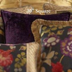 Escapade Flanged Pillow Plum 20 Square