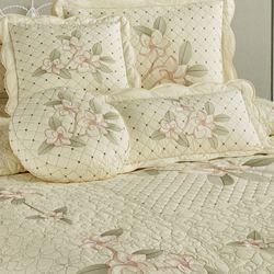 Southern Belle Embroidered Pillow Butter Round