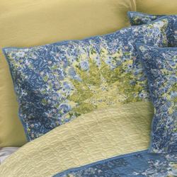 Arcadia Star Patchwork Quilted Sham Dark Blue Standard