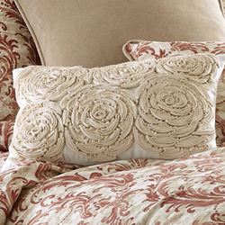 Savannah Tailored Pillow Ecru Rectangle