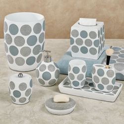 Dotted Circles Lotion Soap Dispenser Off White