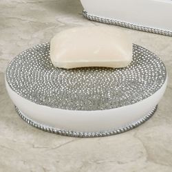 Dotted Circles Soap Dish Off White