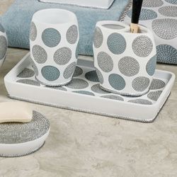 Dotted Circles Vanity Tray Off White