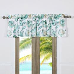 Cruz Lined Tailored Valance Turquoise 84 x 19
