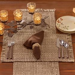 Tweed Basics Placemats Espresso Set of Four