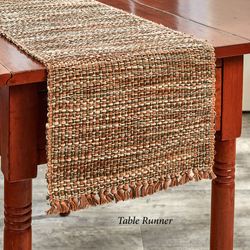Tweed Basics Table Runner Rust 13 x 54
