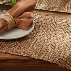 Tweed Basics Placemats Rust Set of Four