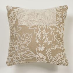Maisonette Tailored Pillow Taupe 18 Square