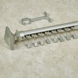 Conway Decorative Curtain Rod Set Silver
