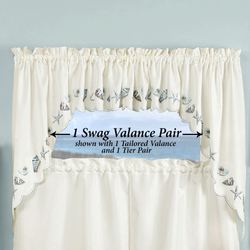 Edgewater Swag Valance Pair 56 x 38
