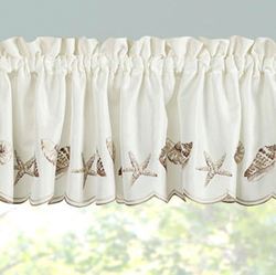 Edgewater Scalloped Valance 58 x12