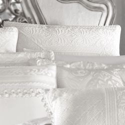 Bianco Piped Sham White European