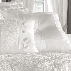 Bianco Tufted Pillow White 20 Square