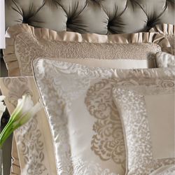 La Scala Flanged Tailored Sham Fawn European