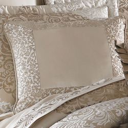 La Scala Framed Piped Pillow Fawn 18 Square