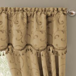Mina Scalloped Valance Antique Gold 52 x 19