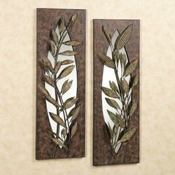 Foliage Reflections Wall Art Set Brown Set of TwoImage