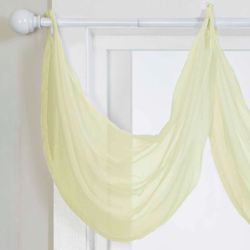 Emelia Sheer Grommet Waterfall Valance 35 x 25