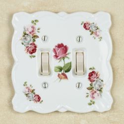 Summer Bloom Double Switch White