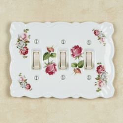 Summer Bloom Triple Switch White
