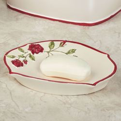 Vining Rose Soap Dish Pearl