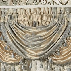 Windsor Fleur Waterfall Valance Butter 49 x 33