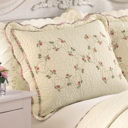 Felisa Quilted Sham Light Cream