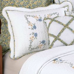 Heather Quilted Sham White Standard
