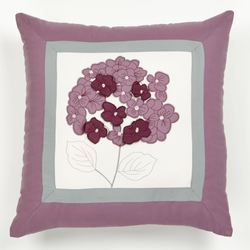 Harmony Embroidered Pillow Orchid 18 Square