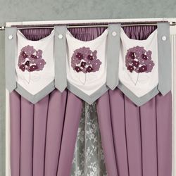 Harmony Epaulet Tab Valance Orchid