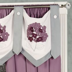 Harmony Epaulet Tab Valance Orchid