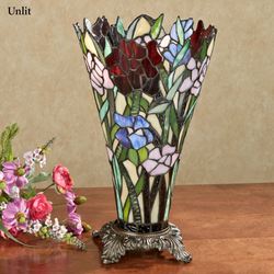 Zuri Stained Glass Uplight Accent Lamp Multi Pastel