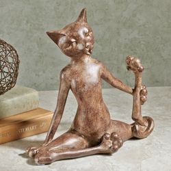 Flexible Feline Sculpture