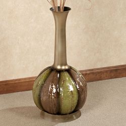 Eclipse Metal Floor Vase Champagne Gold