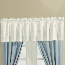 Crystal Beach Tailored Valance White 48 x 16