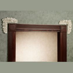 Magnolia Corner Wall Ornament Pair Ivory
