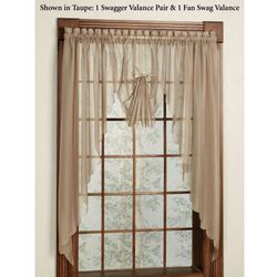 Emelia Sheer Swag Valance Pair 60 x 38