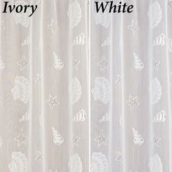 Seashells Lace Shower Curtain 72 x 72