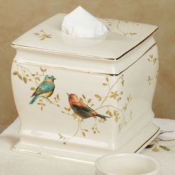 Gilded Bird Tissue Cover Ivory