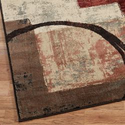 Arcade Rectangle Rug Brown