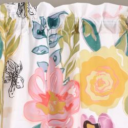 Watercolor Dream Tailored Curtain Pair Multi Cool 84 x 84